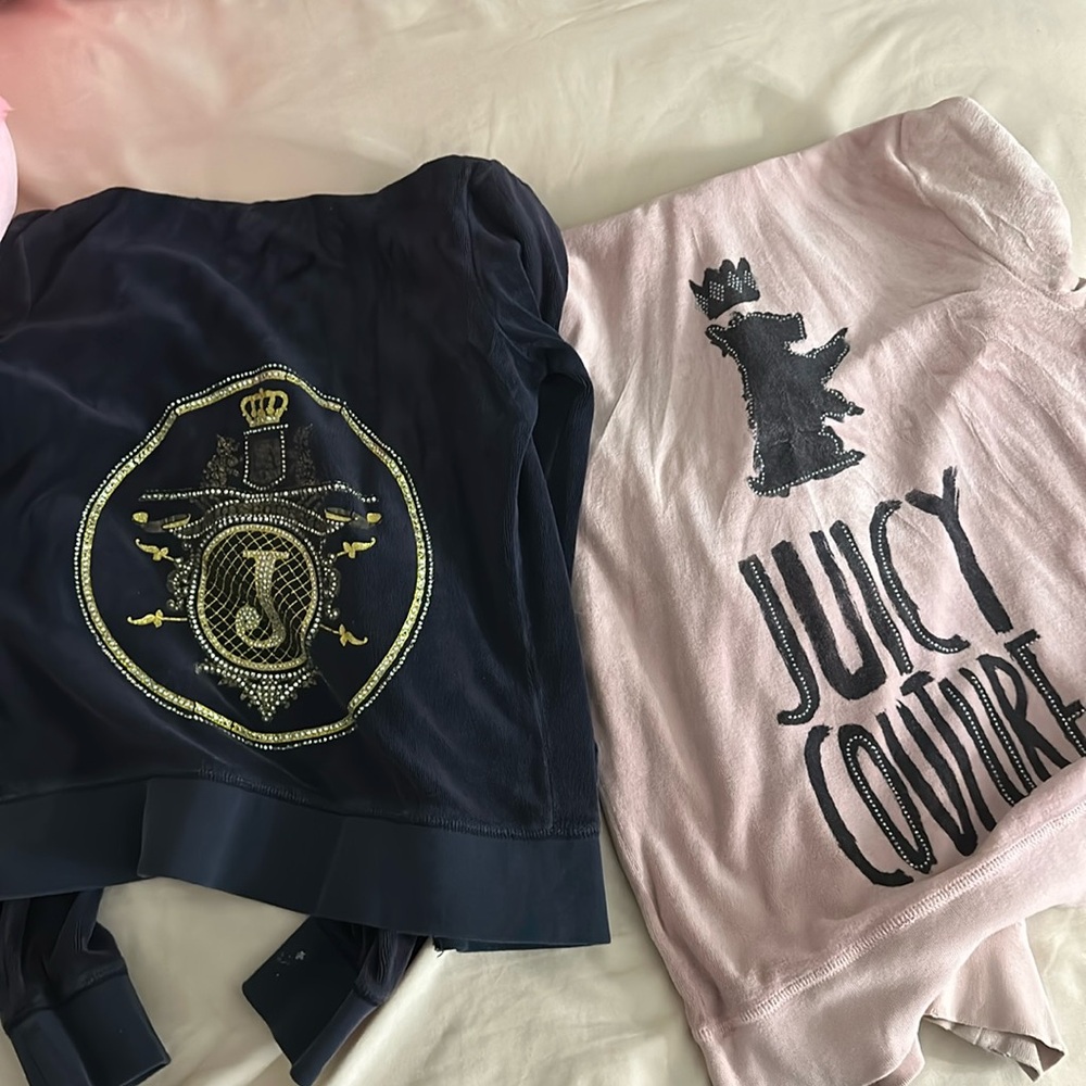 Two Juicy Couture Vintage zip ups
